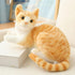 GUDVES 12 Inch Orange Tabby Cat Stuffed Animal Baby Stuffed Animal Cat Plush Toy Shorthair Cat (Orange B)