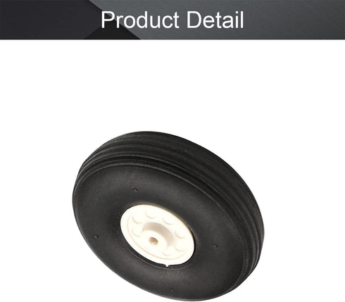 Fielect 1.75 inch RC Model Airplane Super Light Sponge Tire and Wheel Sets for RC Car, 2 Pcs