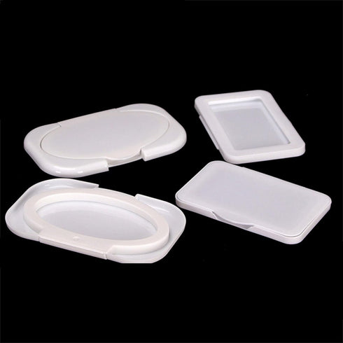 jiingekk 5Pcs/set Tissue Caps, Baby Wipes Tissue Paper Dispenser Box Lid Tissues Paper Storage Box Caps Keep Wet