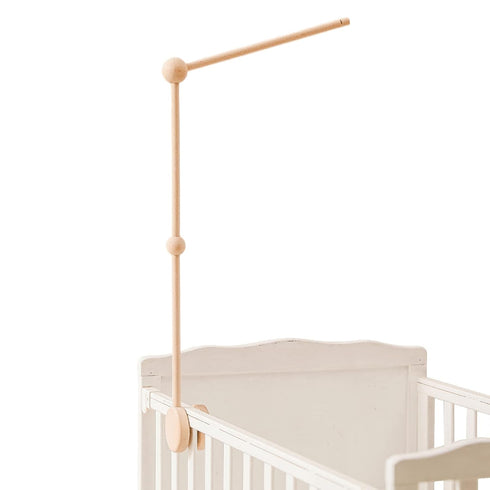 Baby Crib Mobile Arm - HBM Wooden Mobile Hanger for Crib Baby Girl Nursery Decor