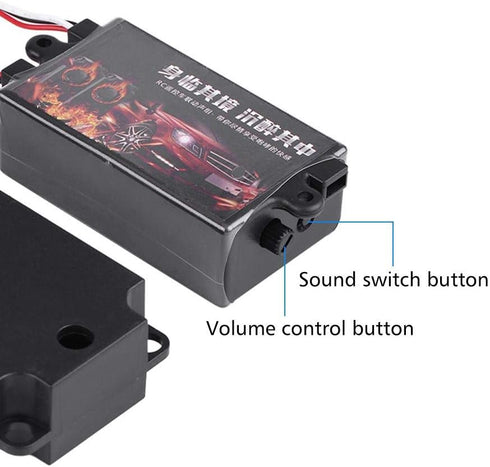 Engine Sound Simulator, RC Car Engine Sound Simulated Module Set with Speaker for 1/10 Vehicle Cars Model