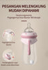 12+ Pink/2Pack/9oz Oberni Baby Bottles, Weighted Straw Toddler Milk Bottles with Non-Slip Handle, Size + Variable Fast
