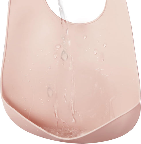 PandaEar 3 Pack Baby Bibs for Eating, Waterproof Silicone Bibs for Boys Girls, Adjustable with Food Catcher
