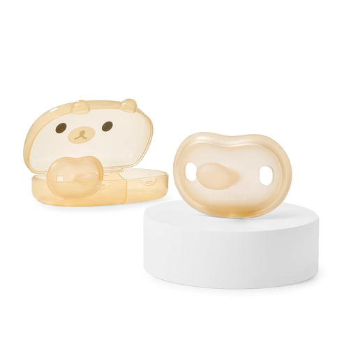 Thyseed Newborn Silicone Pacifier, Ultra-Light One-Piece, Sensitive-Skin Shield, for Breastfed Babies, 0-6