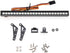 RC LED Light Bar Roof LED Lamp Kit, 20 Light Modes Control 155mm for 1/10 TRX-4 TRX-6 D90 HSP Redcat RC4WD Tamiya Axial