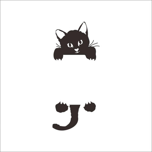 Decaltor Cat Wall Stickers - Light Switch Decor Decals for Baby Nursery Room Art Mural