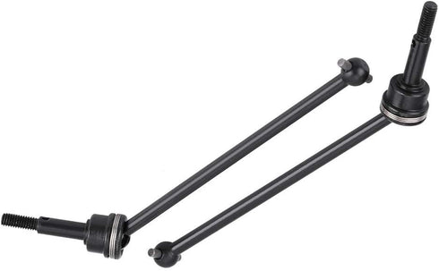RC Car Drive Shaft, 2 Pcs Metal Front Rear Universal Drive Shaft for HIMOTO E10MTL E10MT (Black)