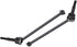 RC Car Drive Shaft, 2 Pcs Metal Front Rear Universal Drive Shaft for HIMOTO E10MTL E10MT (Black)