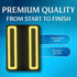 Premium Quality Vinyl Bumper Stickers 2-Pack - Pause Button Neon Video Game Gamer Symbol | 5-Inch | Made in USA - FHJ551