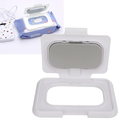 Betued Baby Wet Wipes Dispenser Reusable, USB Portable Wipes Heater Compatible with Charger, Car Use Baby Wipe Warmer