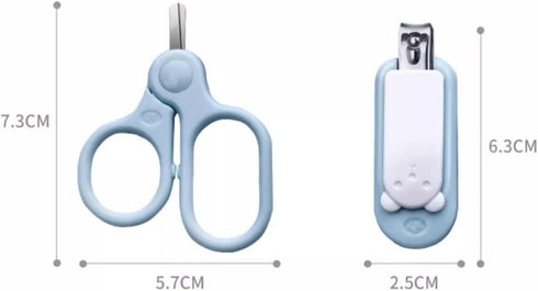 WAOCEO Set, Set Nail Clipper Kit Baby Nail Clipper Baby Nail Kit with Baby Nail Clipper and Scissor, Baby Essential