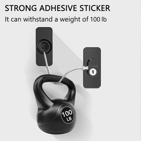 Fridge Lock (2 Pack),Refrigerator Lock with Keys,for Fridge, Cabinet Locks, Drawers, Dishwasher, Toilet and Child Safety Cabinet Locks, Traceless Adhesive No Drilling (Black)