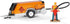 Siku 3505, 1500 1:50, RAM Pick-Up with Compressor Trailer, Metal/Plastic, Yellow/Orange, Incl. barriers and Toy Figure