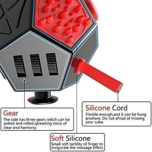 WCZCBOYA 12 A4) Sided Fidget Toys Cube,Dodecagon Fidget Toys for Kids Adults, Relief Stress and Anxiety Anti Depression