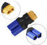 4pcs Female XT60 to Male EC5 Adapter - No Wires RC LiPo Battery Connectors