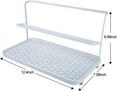 Countertop 12.4 7.09 inch Counter Kitchen Bottle Drying Rack with Drain Tray, x Organizer, for Insulated Water, Baby