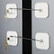 2 Pack Refrigerator Locks with Keys, White Fridge Lock for a Refrigerator