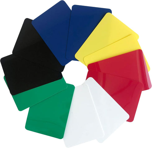 Yuanhe 12Pack Poker Cut Cards - Poker Size Casino Cutting Card in Muti Colors for Poker Texas Hold'em Blackjack Home Games