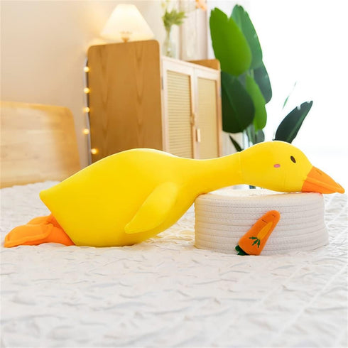 Duck Plush Pillow Stuffed Animal - Cute Giant Goose Plush Duck, Super Soft Hugging Pillow for Kids Bedding