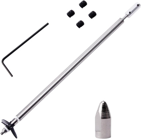 Fielect Drive Shaft with Propeller & Universal Joint for RC Boat - L200mm Shaft, L150mm Sleeve, D36mm Propeller