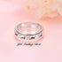 925 Yearace Spinner Rings for Anxiety Sterling Silver Rotatable Musical Note/Faith Over Fear/Dinosaur Stress Relieving
