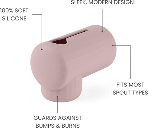 Blush Soft Silicone Bath Spout Cover - Safety for Kids