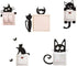 Removable Switch Sticker, 6 Pcs Cute Black Cats Cartoon Wall Sticker, Light Switch Decor Decals for Family DIY Home