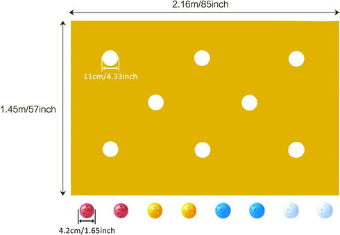 Sonyabecca Team Building Hole Tarp Game - Fun Group Activity in Yellow