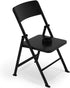 DS. DISTINCTIVE STYLE Mini Chair 1/6 Scale Furniture Doll Chair, Black Tiny Folding Chair for Dollhouse