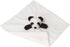 Baby White Panda Soft Stuffed Animal Security Blanket, Plush Panda Lovey, Cuddly Snuggle Blankie for Boys & Girls, 14"