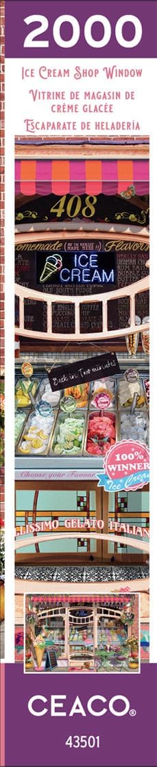 Ceaco - Ice Cream Shop Window - 2000 Piece Jigsaw Puzzle
