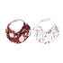 Copper Pearl Baby Bandana Drool Bibs, 2-Pack Fashion Bibs Gift Set for Girls “Scarlet”