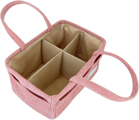 Buzz&Bloom Baby Diaper Caddy Organizer, Stylish Storage Basket for Newborn Essentials and Diaper Station, Gift for Baby