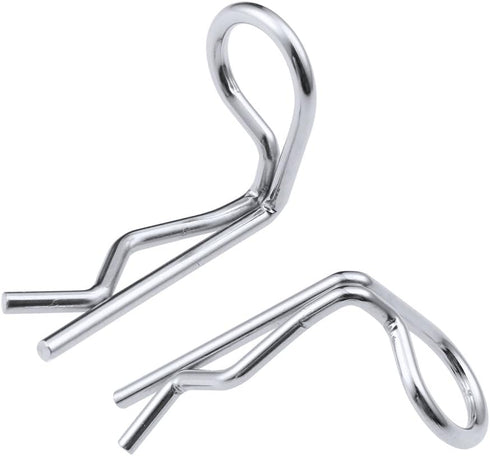 HobbyPark RC 90-Degree Angle Body Clips, Bent Springy Pins for 1/10 Scale Model Car Truck (20-Pack)
