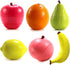 Speed Cube Set - 3D Fruit Cube Set of 6 Pack including Peach, Lemon, Orange, Banana, Apple & Pear Magic Puzzle Toys