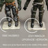 EBCO 50 Pieces Plastic Action Figure Stand Base for 3.75inchGI Joe Figure Toy Exclusive Upgrade Clear Display Stand Tool,Transparent