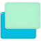 Kids Placemats, Silicone Baby Placemats for Toddler Children, Reusable Non-Slip Table Mats, 2 Pack, Blue/Baby Green