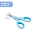 Chicco Nail Scissors for Babies, Stainless Steel with Curved Blades, Protective Case, Non-Slip Handle