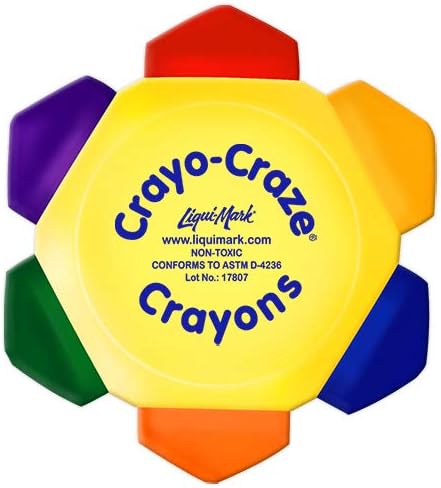 6-Color Vibrant Crayon Wheel for Creative Fun