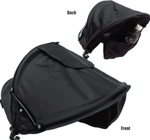 Summer Baby Strollers Awning Sunshade, UPF50+ Sun Cover for Pushchair Buggy with Viewing Window and Rain Cover
