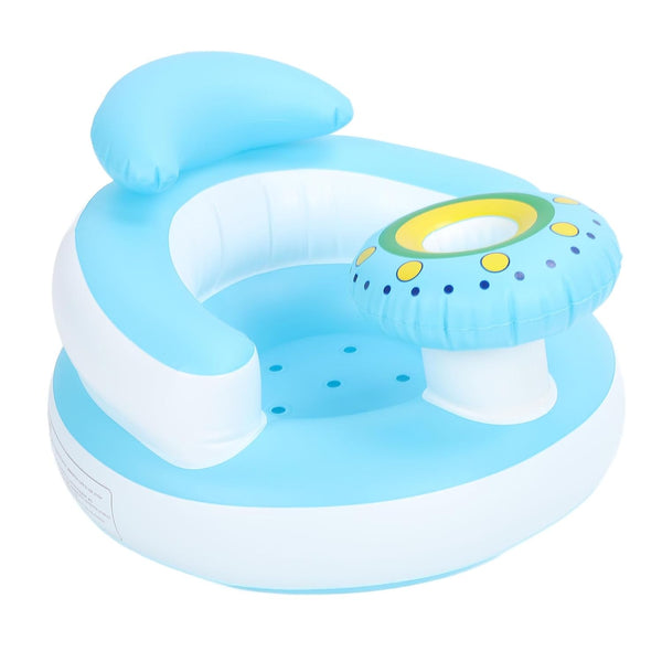 Generic Baby Inflatable Seat Comfortable Folding Toddler Bath Chair PVC Baby Seat for