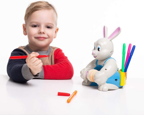 10 JOYIN Motorized Easter Egg Decorator Kit, Easter Busy Bunny Egg Spinner Whirler Decorating Machine with Non-Toxic