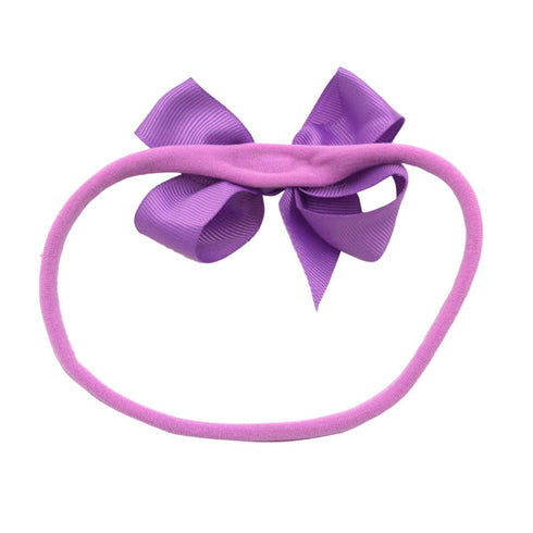CÉLLOT 40 Colors Baby Bow Headbands, 3" Super Soft Nylon Hair Bows for Baby Girls, Infants, Newborns