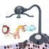 Baby Crib Mobile for Pack and Play,Bassinet Mobile with Music,Rotation,Nursy Lights,Natural Sounds,Timer