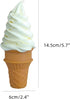 2 Pcs Simulated Ice Cream Artificial Lifelike Ice Cream Fake Ice Cream Food Model for Home Kitchen Cabinet Desk Shops