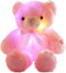 LED Teddy Bears Stuffed Animals - Cute Glow Bear Plush Toys, Colorful Luminous Light Up Doll Gifts (Pink, 18 inch)