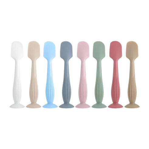 COYENRAT Portable Baby Diaper Cream Applicator Tool Soft Silicone Spatula with Convenient Suction Base for Infant Butt