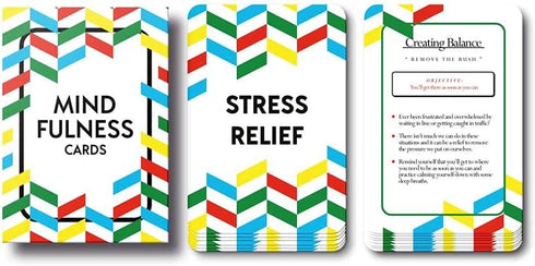 Allura & Arcia 52 Mindfulness Cards - Stress Less, Mindful Meditation, Self Care & Relaxation