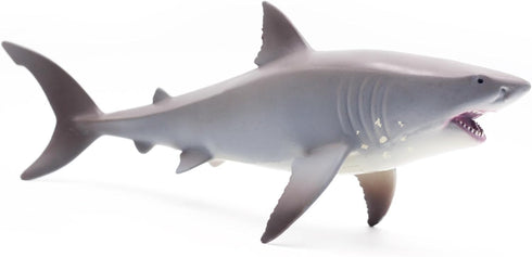 Gemini&Genius Great White Shark Toy, Realistic Action Figure for Kids Birthday Party and Bath Play