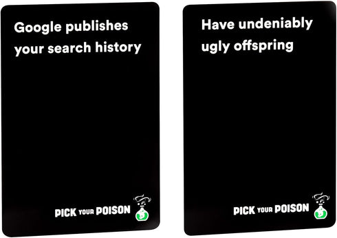 Pick Your Poison After Dark Party Game -The What Would You Rather Do? Family Card Game for White Elephant Parties